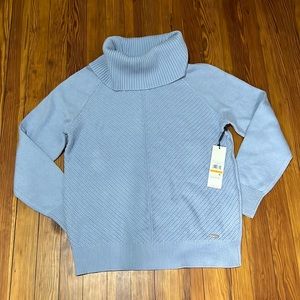 NWT Calvin Klein Blue Cowl Periwinkle Sweater
